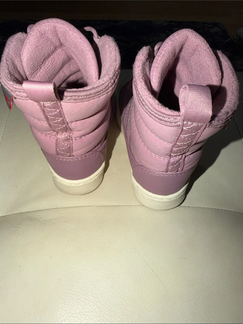 adidas Kids Pink Shell-Toe Winter Boots